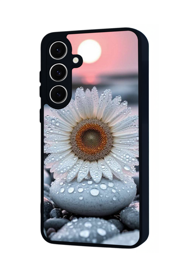 Samsung Galaxy S24 FE Uyumlu Cicek Tasarımlı Glossy Premium Kılıf