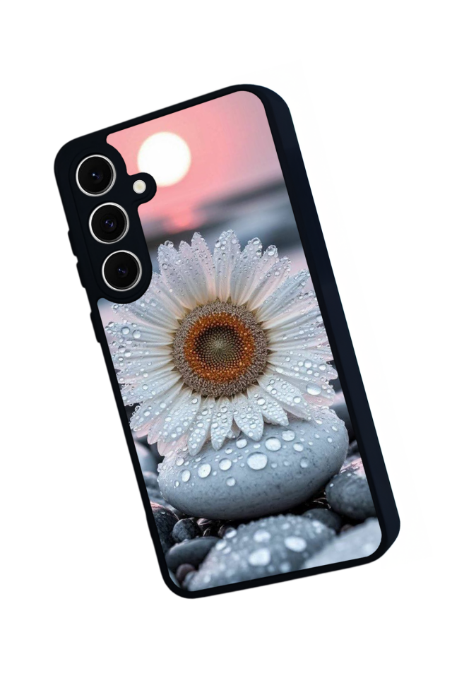 Samsung Galaxy S24 FE Uyumlu Cicek Tasarımlı Glossy Premium Kılıf