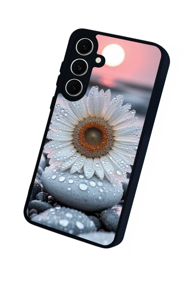 Samsung Galaxy S24 FE Uyumlu Cicek Tasarımlı Glossy Premium Kılıf