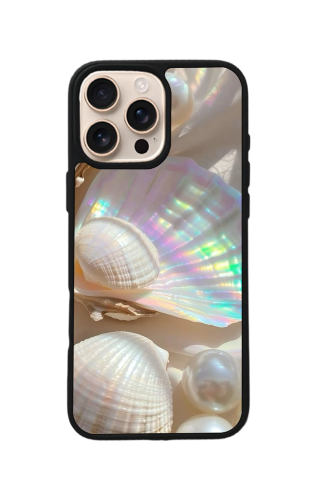 iPhone 16 Pro Max Uyumlu  İnci Tasarımlı Glossy Premium Kılıf