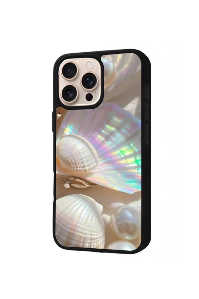 iPhone 16 Pro Max Uyumlu  İnci Tasarımlı Glossy Premium Kılıf