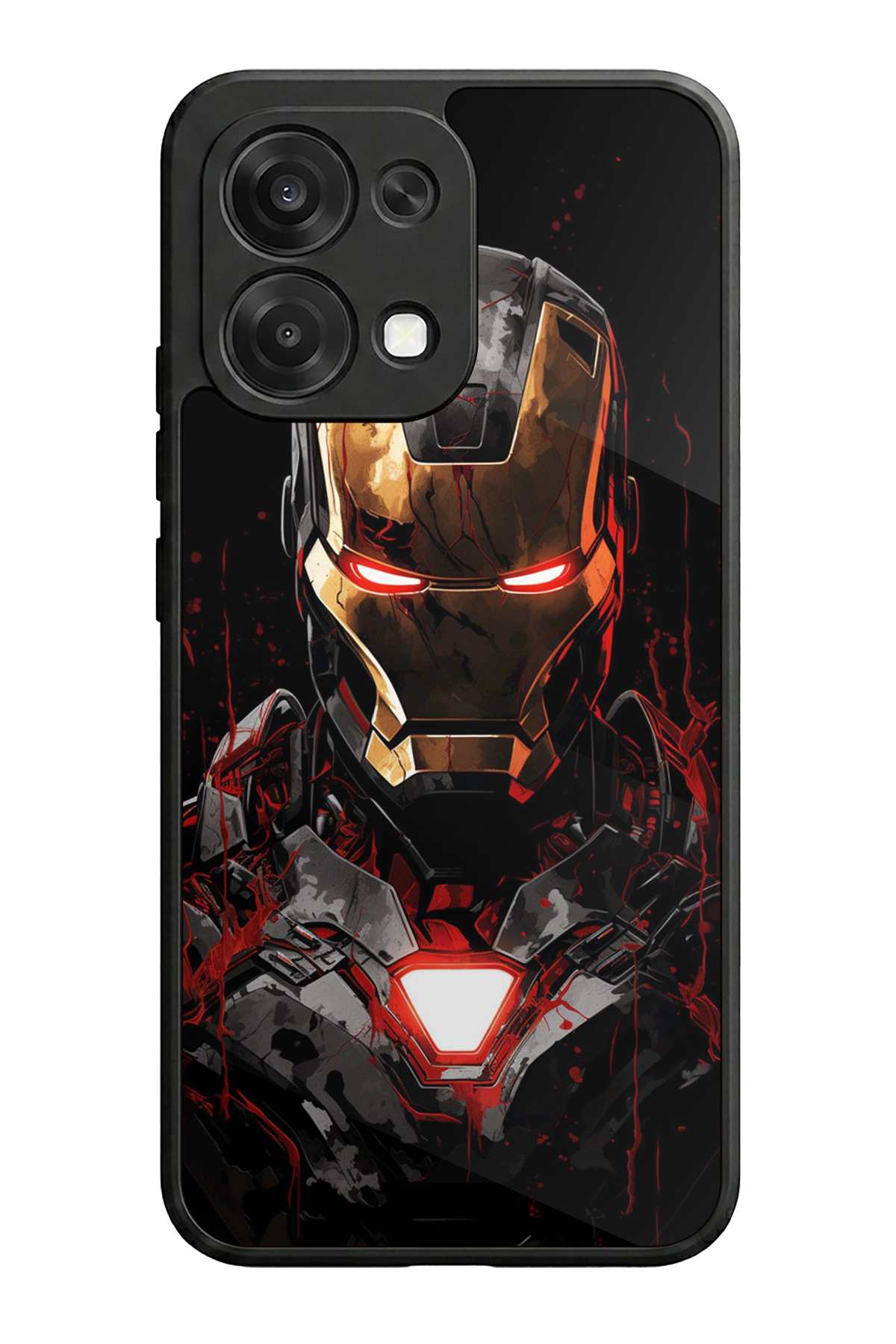 Oppo A6 Pro Uyumlu  Iron Man ( Demir Adam ) Tasarımlı Glossy Premium Kılıf