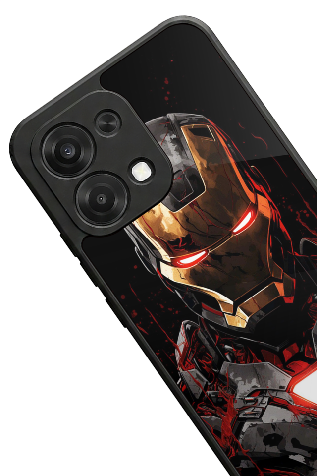 Oppo A6 Pro Uyumlu  Iron Man ( Demir Adam ) Tasarımlı Glossy Premium Kılıf