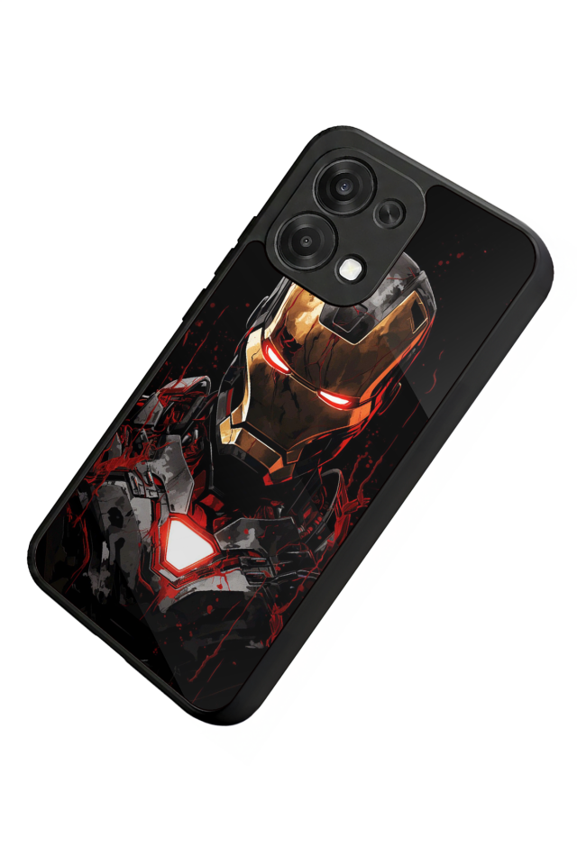 Oppo A6 Pro Uyumlu  Iron Man ( Demir Adam ) Tasarımlı Glossy Premium Kılıf