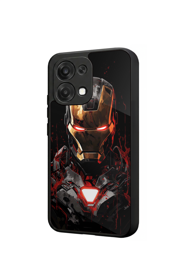 Oppo A6 Pro Uyumlu  Iron Man ( Demir Adam ) Tasarımlı Glossy Premium Kılıf