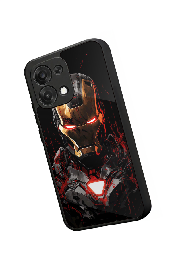Oppo A6 Pro Uyumlu  Iron Man ( Demir Adam ) Tasarımlı Glossy Premium Kılıf