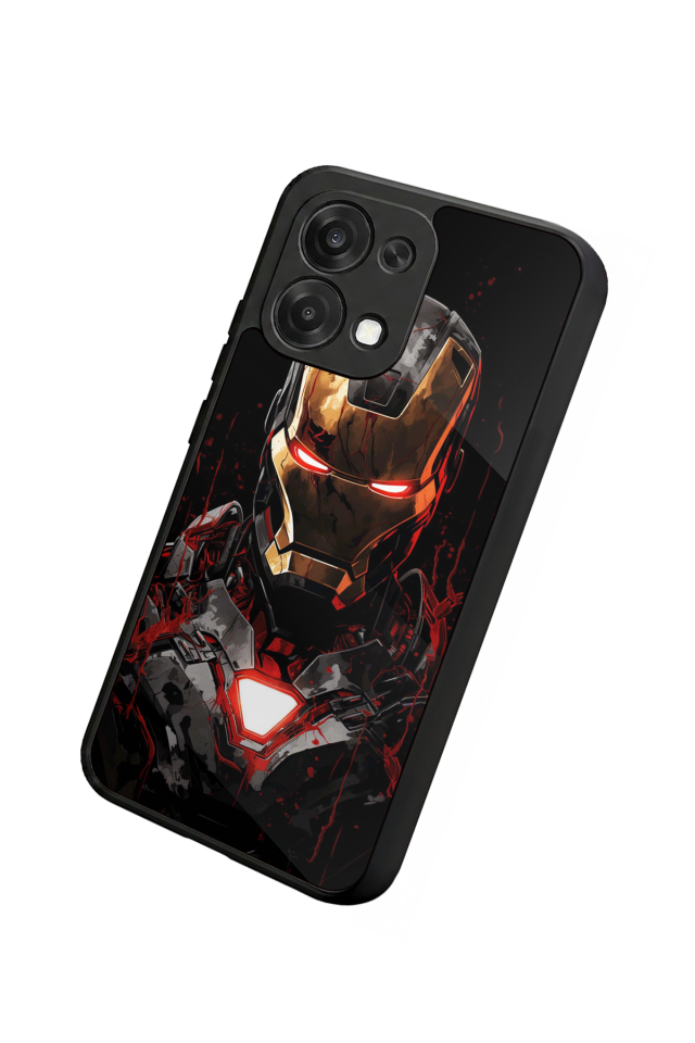 Oppo A6 Pro Uyumlu  Iron Man ( Demir Adam ) Tasarımlı Glossy Premium Kılıf