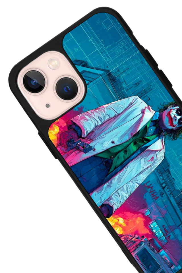 iPhone 13 Mini Uyumlu Joker Tasarımlı Glossy Premium Kılıf