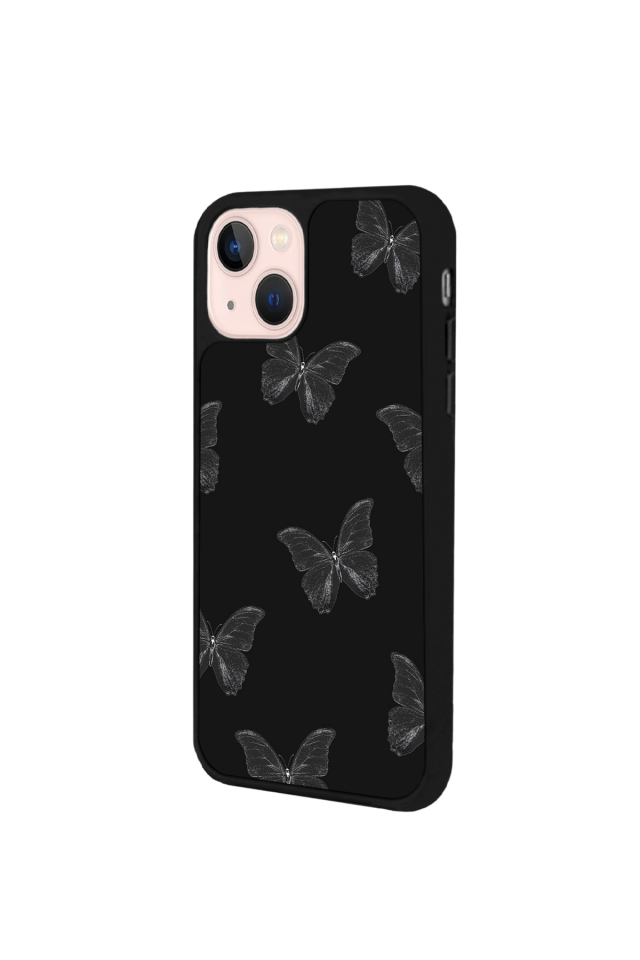 iPhone 15 Plus Uyumlu Kelebek Tasarımlı Glossy Premium Kılıf