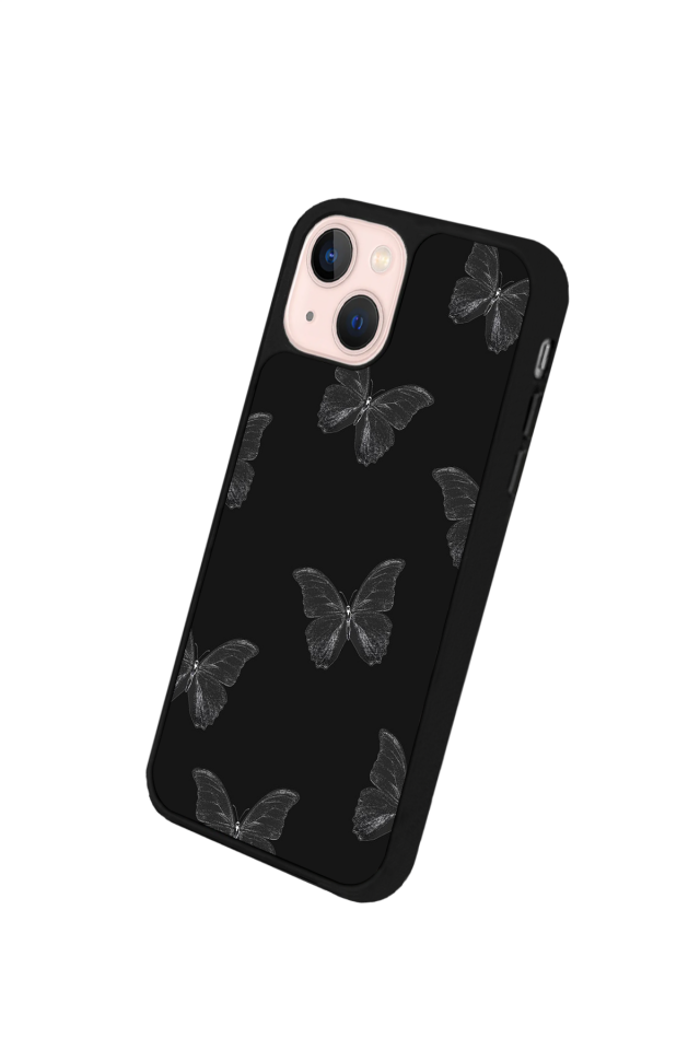 iPhone 15 Plus Uyumlu Kelebek Tasarımlı Glossy Premium Kılıf