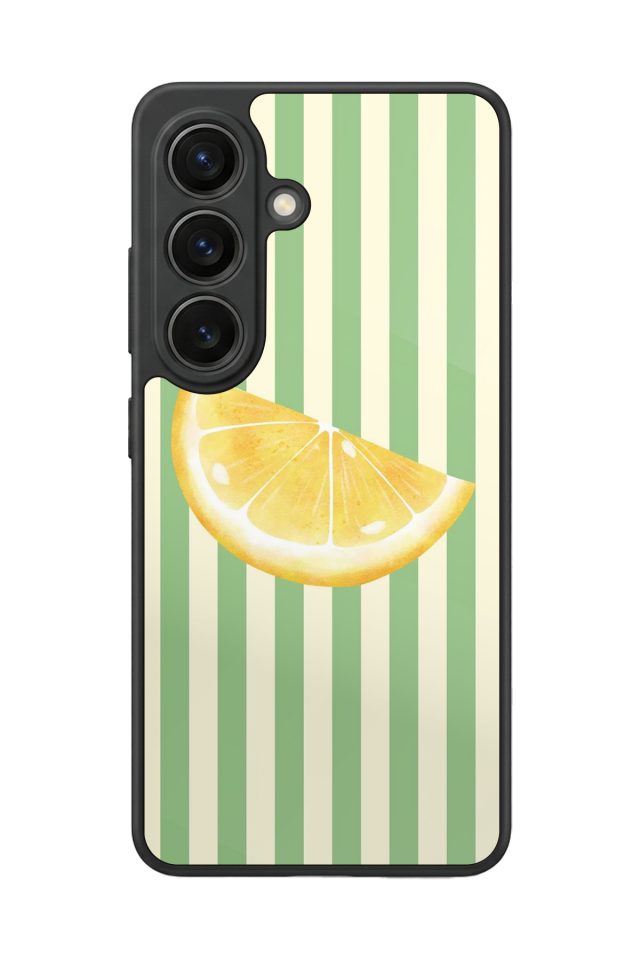 Samsung Galaxy S26 Uyumlu Limon Tasarımlı Glossy Premium Kılıf