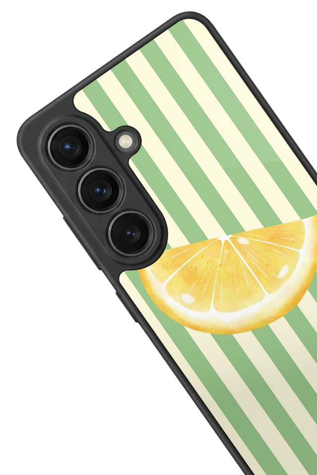 Samsung Galaxy S26 Uyumlu Limon Tasarımlı Glossy Premium Kılıf