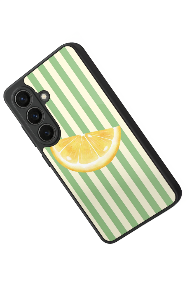 Samsung Galaxy S26 Uyumlu Limon Tasarımlı Glossy Premium Kılıf