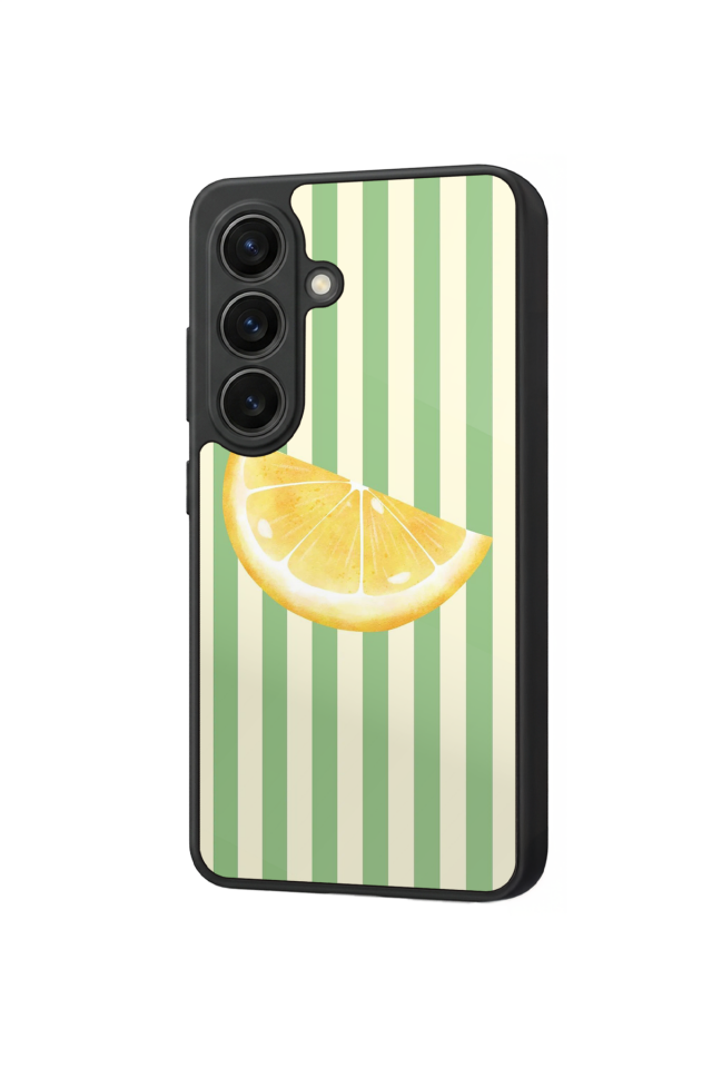 Samsung Galaxy S26 Uyumlu Limon Tasarımlı Glossy Premium Kılıf