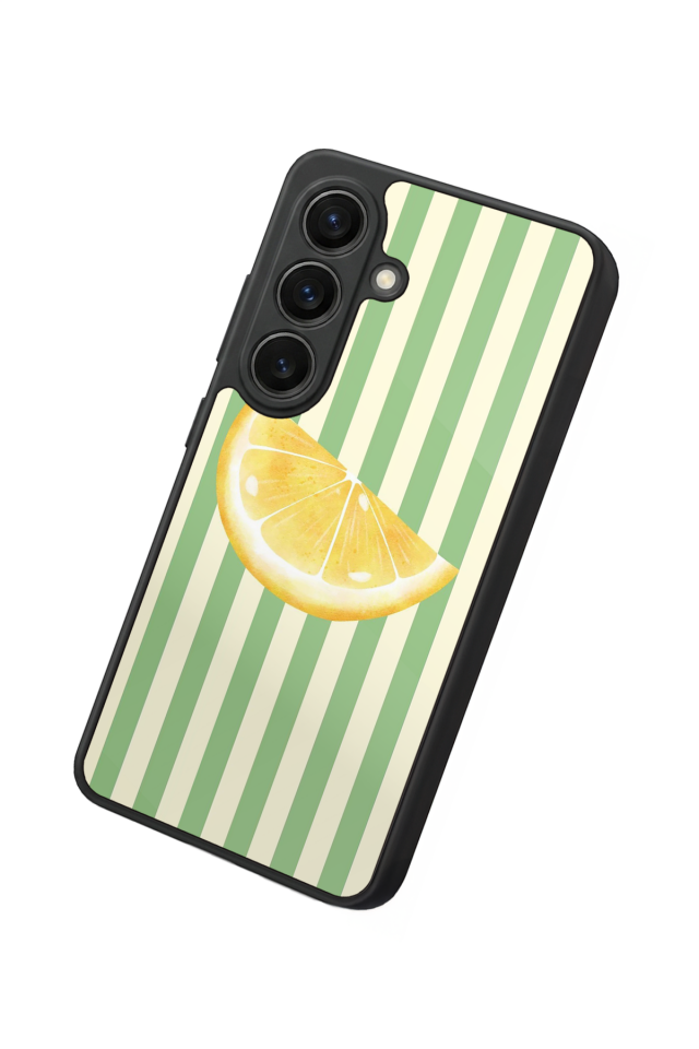 Samsung Galaxy S26 Uyumlu Limon Tasarımlı Glossy Premium Kılıf
