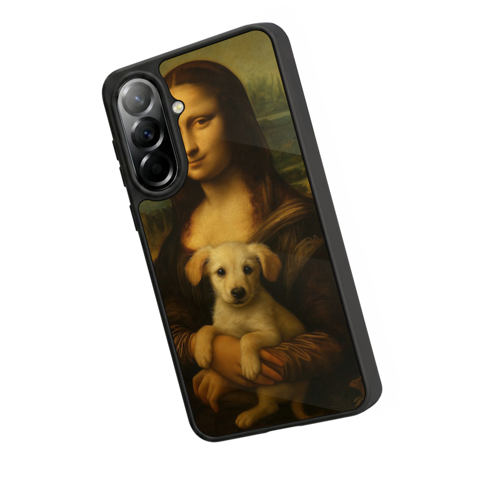 Samsung Galaxy A37 Uyumlu Monalisa Tasarımlı Glossy Premium Kılıf