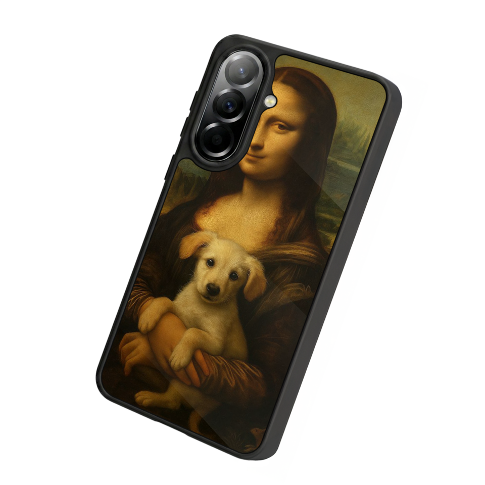 Samsung Galaxy A37 Uyumlu Monalisa Tasarımlı Glossy Premium Kılıf