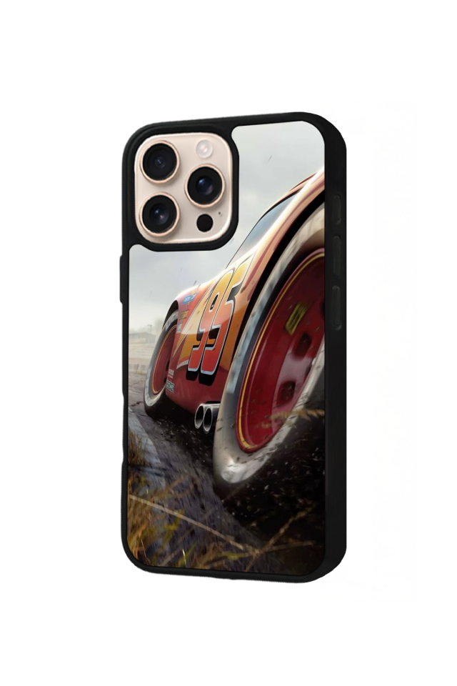 iPhone 14 Pro Max Uyumlu Simsek McQueen Tasarımlı Glossy Premium Kılıf