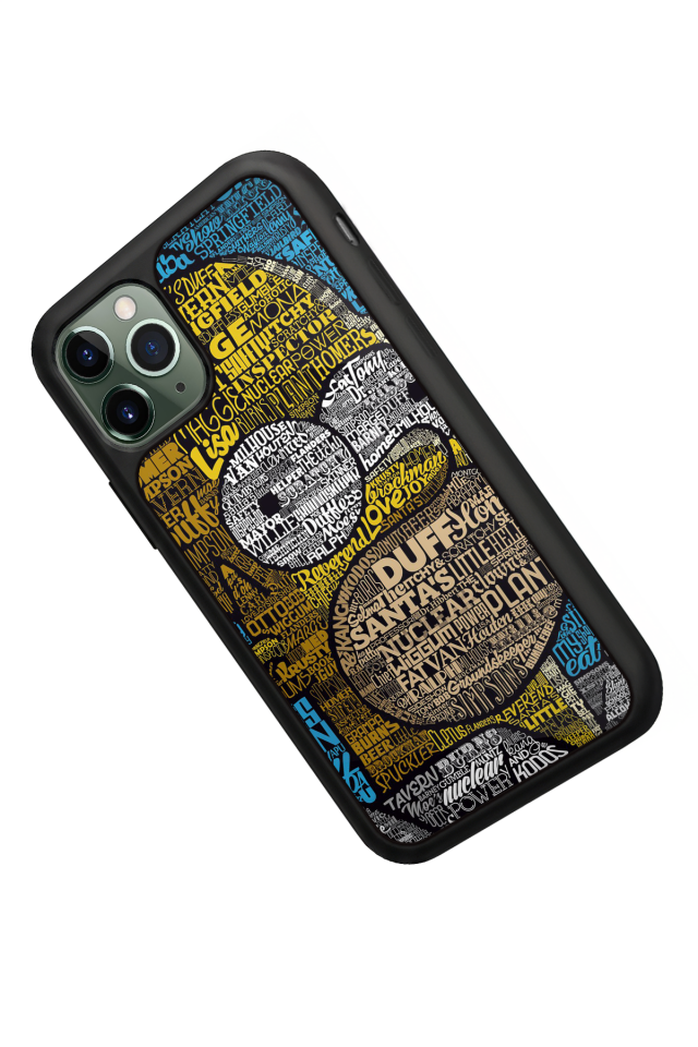 iPhone 11 Pro Uyumlu The Simpsons Tasarımlı Glossy Premium Kılıf