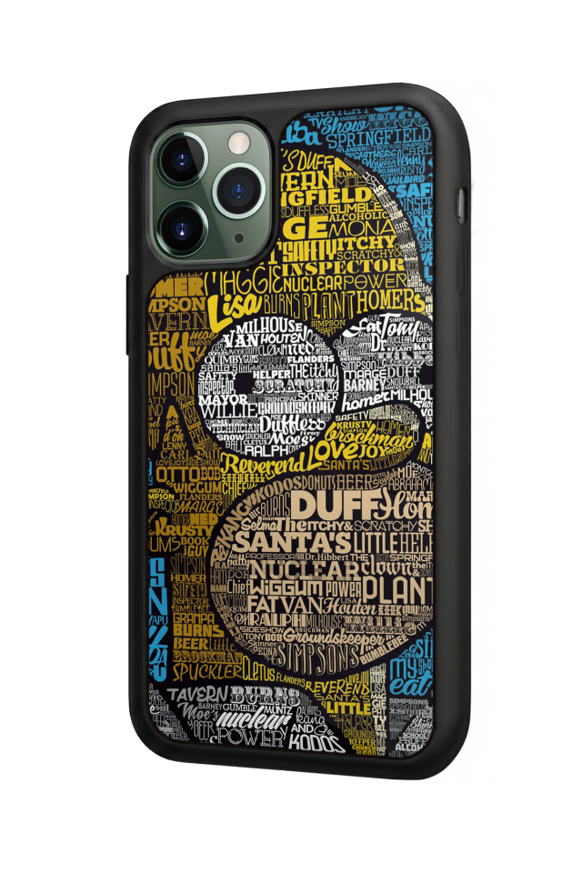 iPhone 11 Pro Uyumlu The Simpsons Tasarımlı Glossy Premium Kılıf