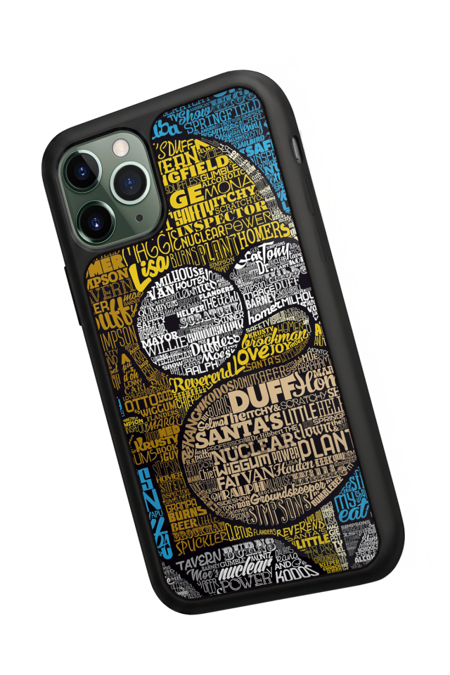 iPhone 11 Pro Uyumlu The Simpsons Tasarımlı Glossy Premium Kılıf
