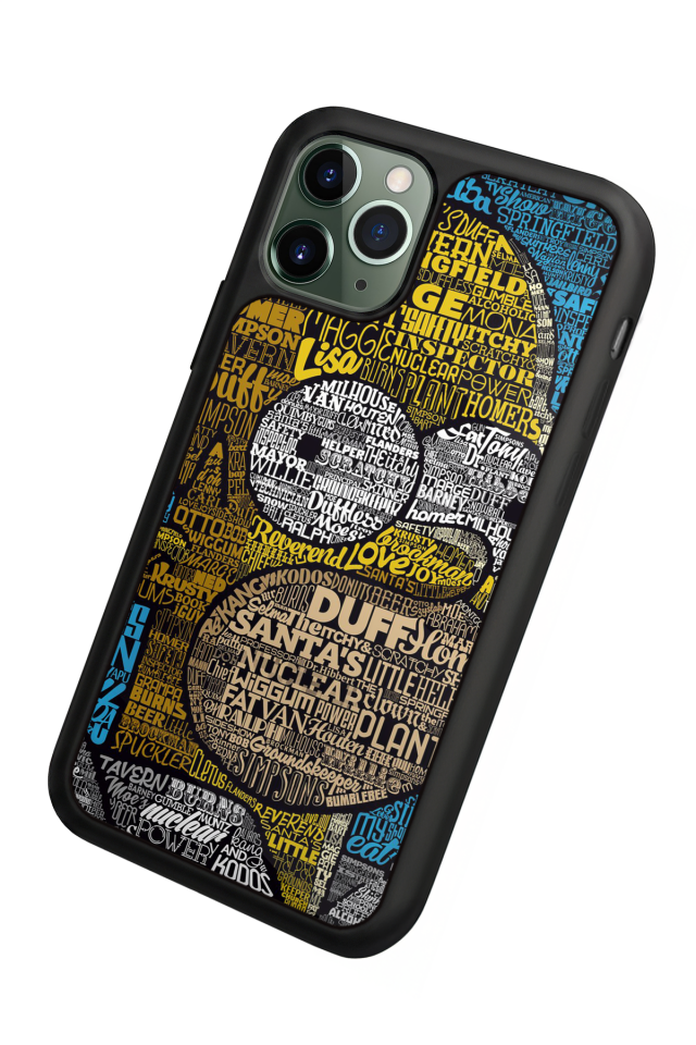 iPhone 11 Pro Uyumlu The Simpsons Tasarımlı Glossy Premium Kılıf