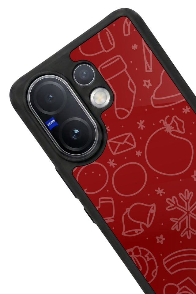 Vivo V60 Uyumlu Yilbasi Christmas Tasarımlı Glossy Premium Kılıf