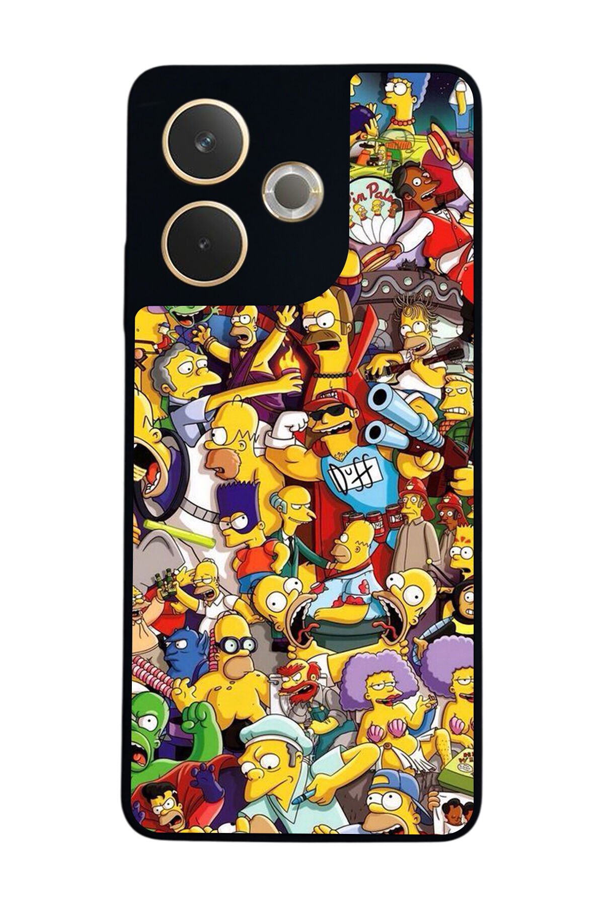 Oppo A5 Pro Uyumlu The Simpsons Tasarımlı Glossy Premium Kılıf