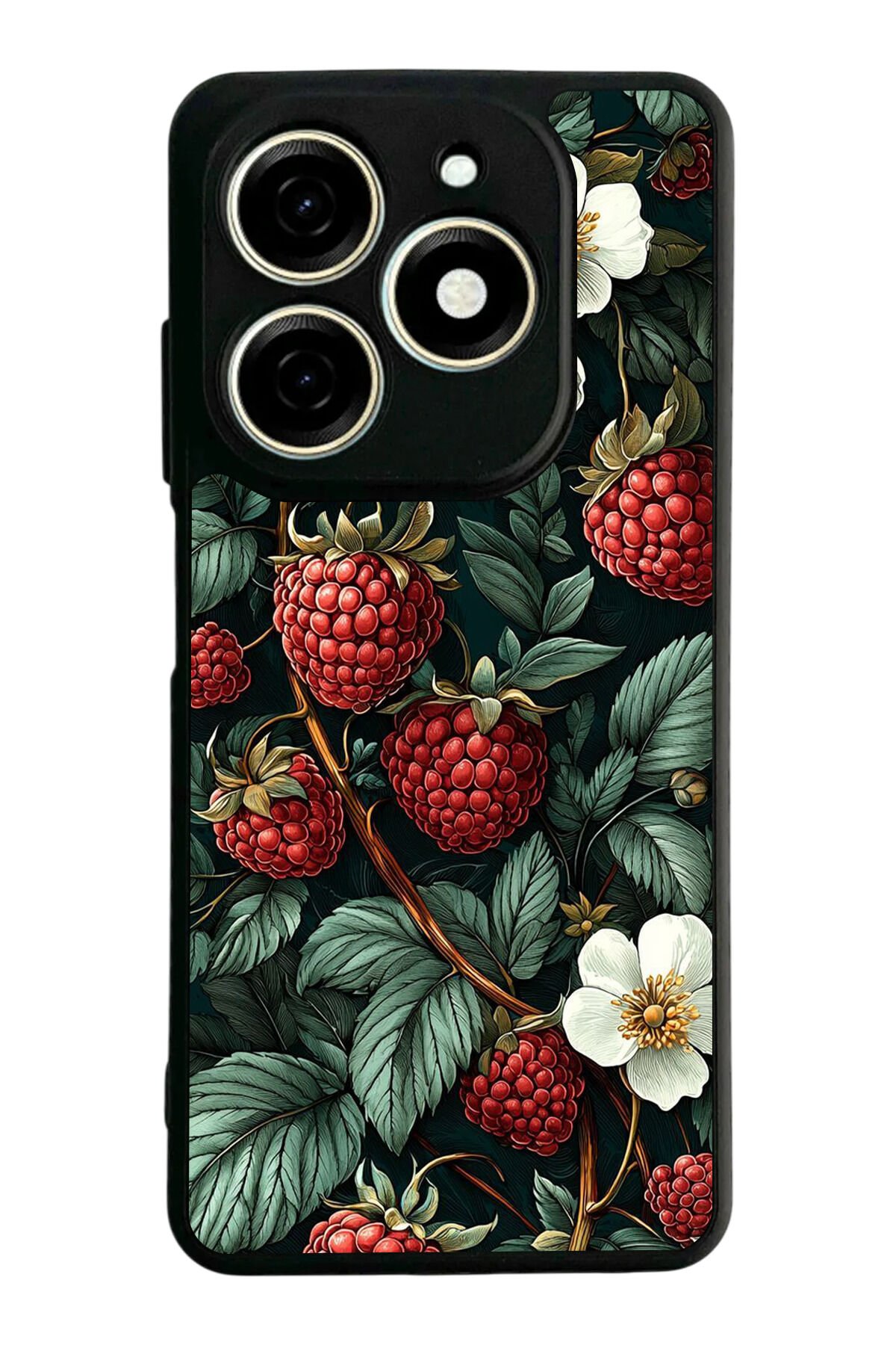 Infınıx Smart 8 Pro Uyumlu Botanik Tasarımlı Glossy Premium Kılıf