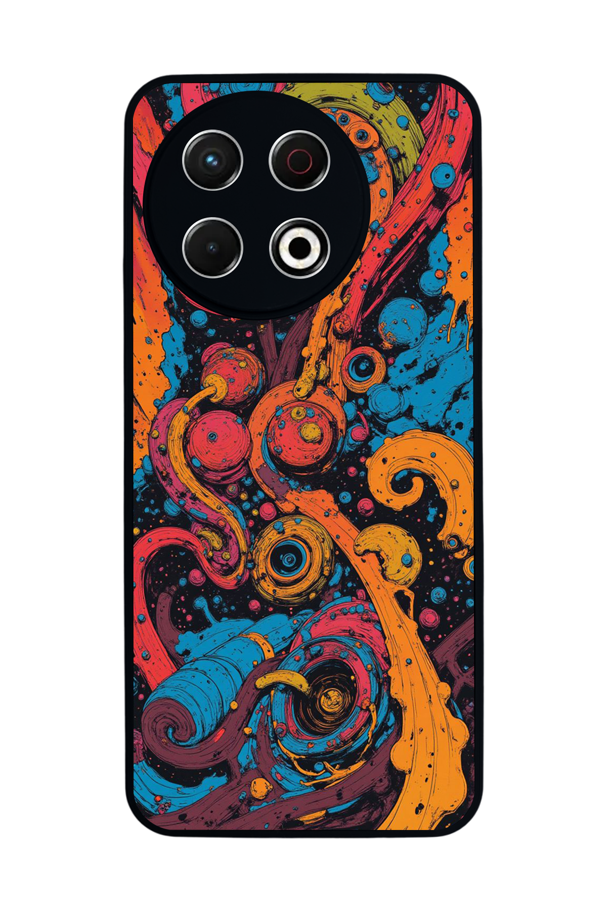 Tecno Spark 30 Pro Uyumlu Abstract Tasarımlı Glossy Premium Kılıf