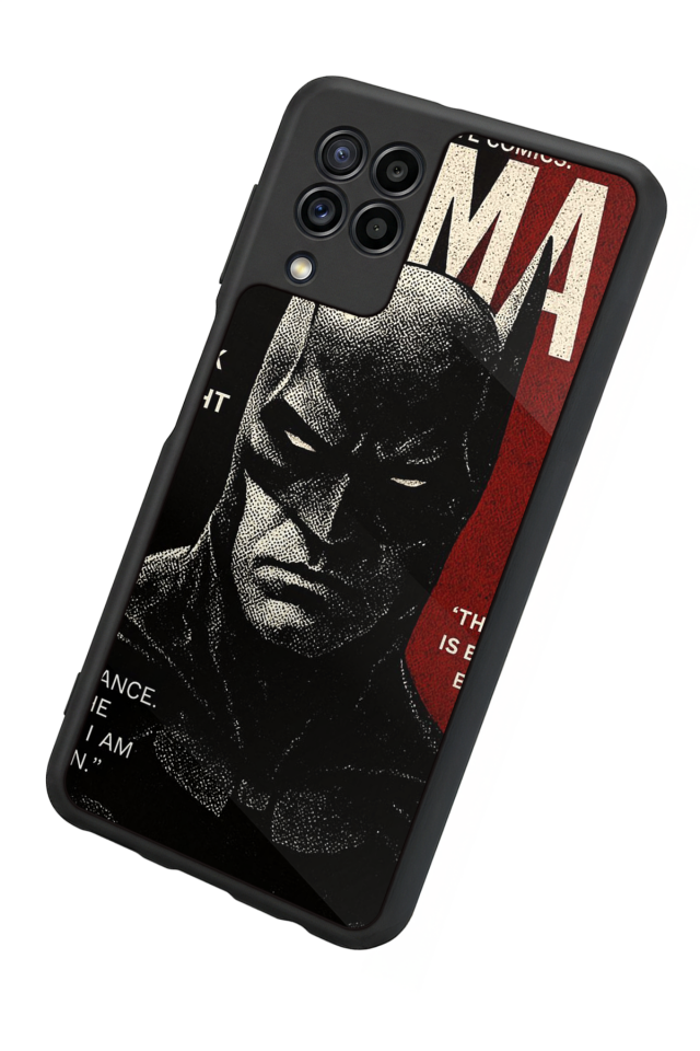 Samsung Galaxy M22 Uyumlu Batman Tasarımlı Glossy Premium Kılıf