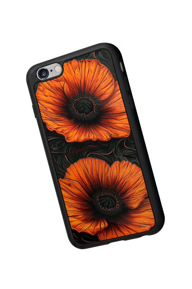 iPhone 6s Plus Uyumlu Botanik Tasarımlı Glossy Premium Kılıf