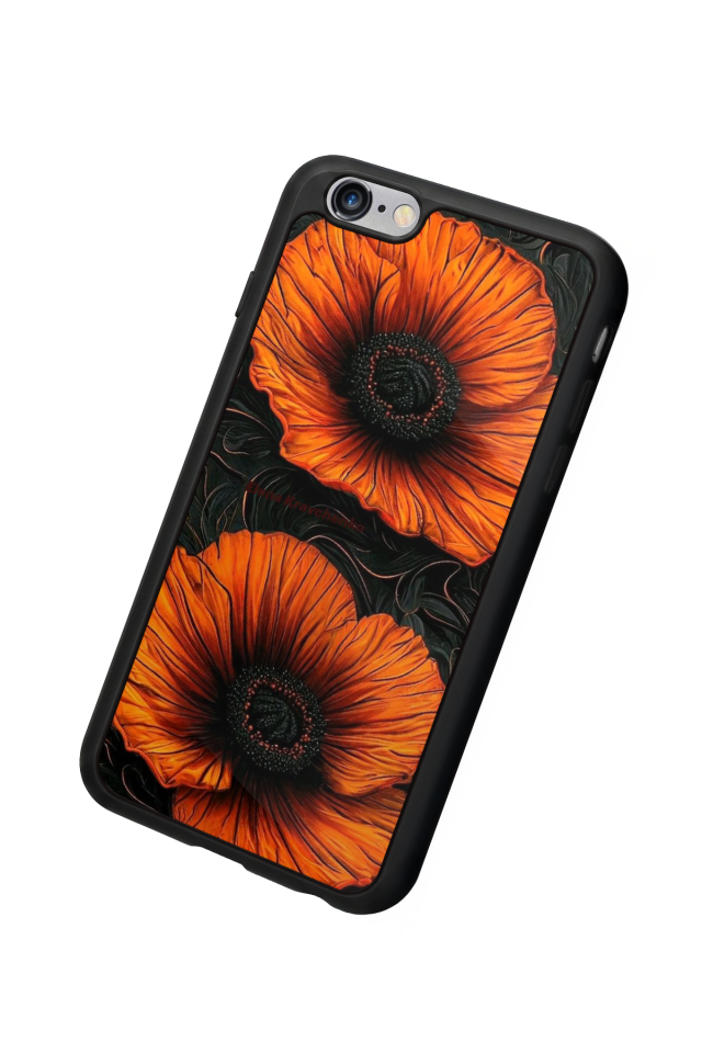 iPhone 6s Plus Uyumlu Botanik Tasarımlı Glossy Premium Kılıf