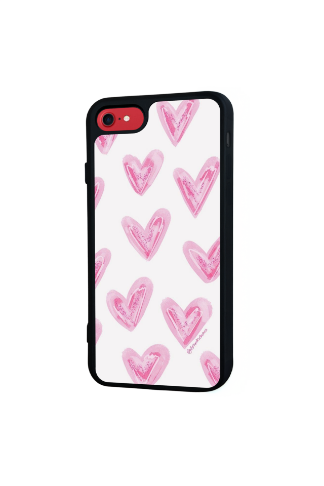 iPhone 7 Uyumlu Kalp Love Tasarımlı Glossy Premium Kılıf
