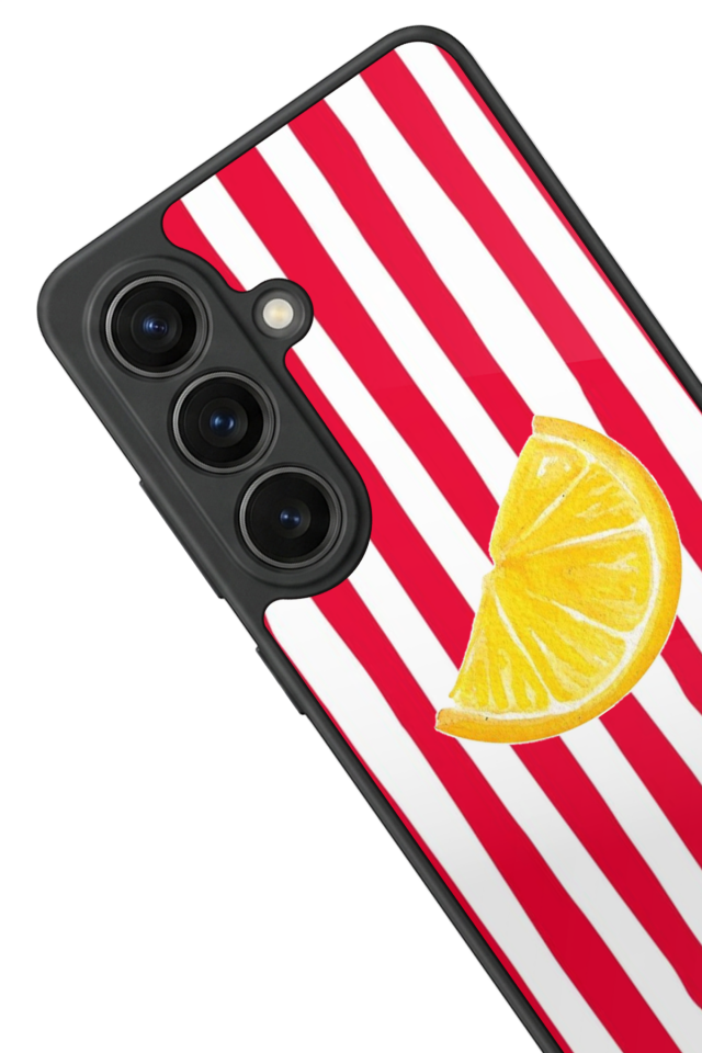 Samsung Galaxy S26 Uyumlu Limon Tasarımlı Glossy Premium Kılıf