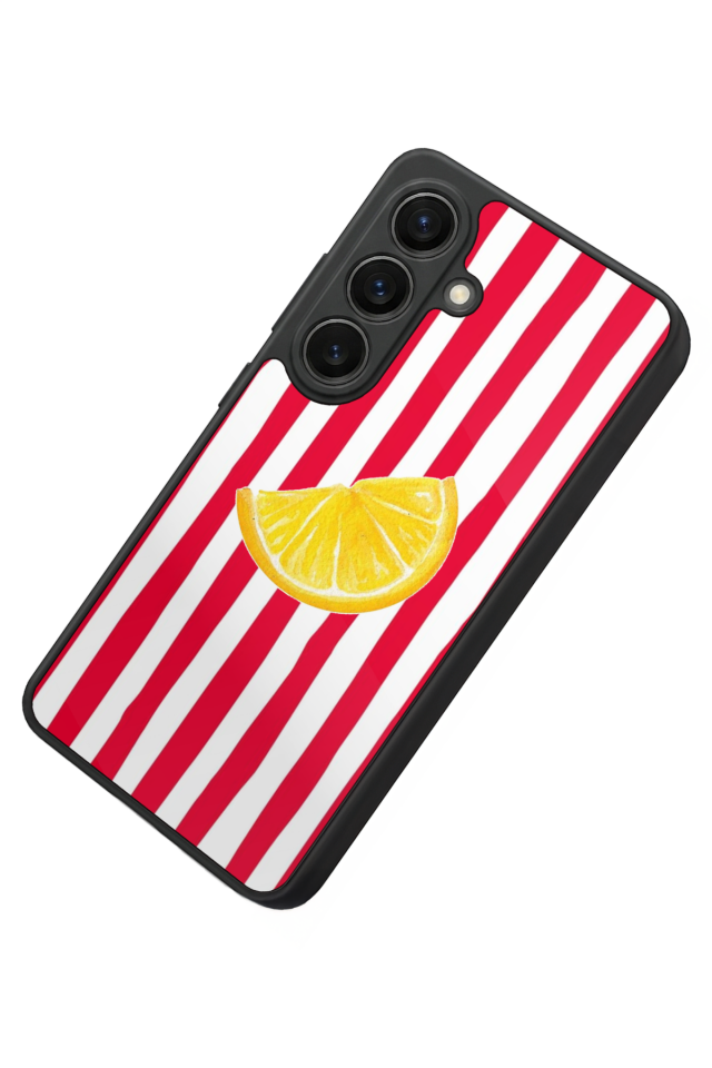 Samsung Galaxy S26 Uyumlu Limon Tasarımlı Glossy Premium Kılıf