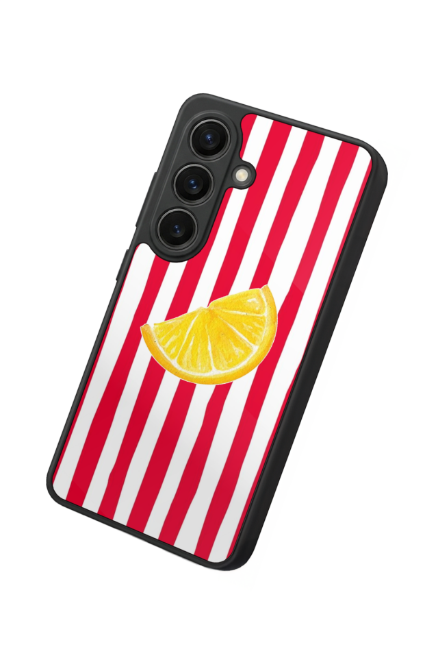 Samsung Galaxy S26 Uyumlu Limon Tasarımlı Glossy Premium Kılıf