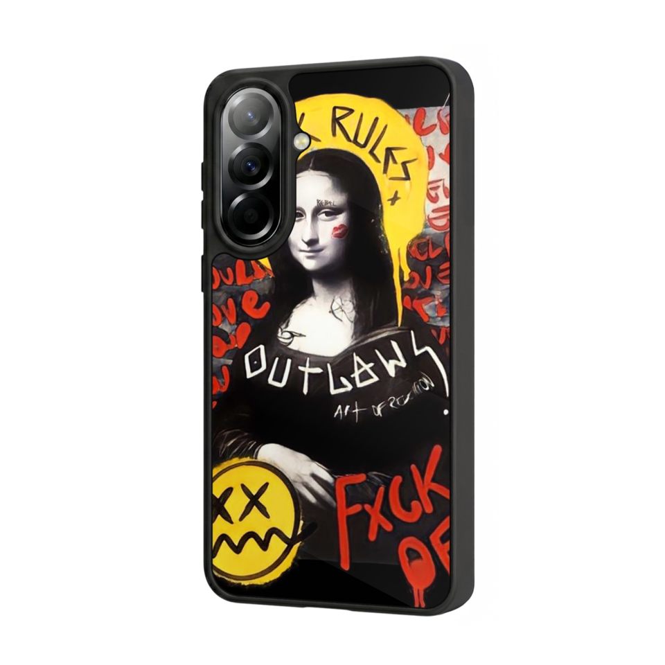 Samsung Galaxy A37 Uyumlu Monalisa Tasarımlı Glossy Premium Kılıf