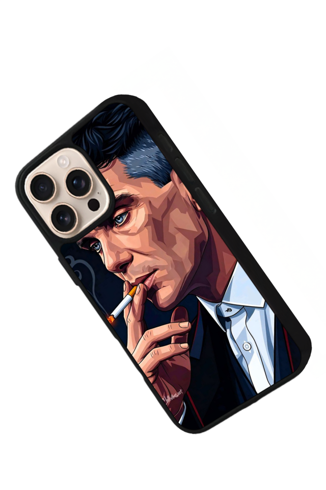 iPhone 14 Pro Uyumlu Peaky Blinders Tasarımlı Glossy Premium Kılıf