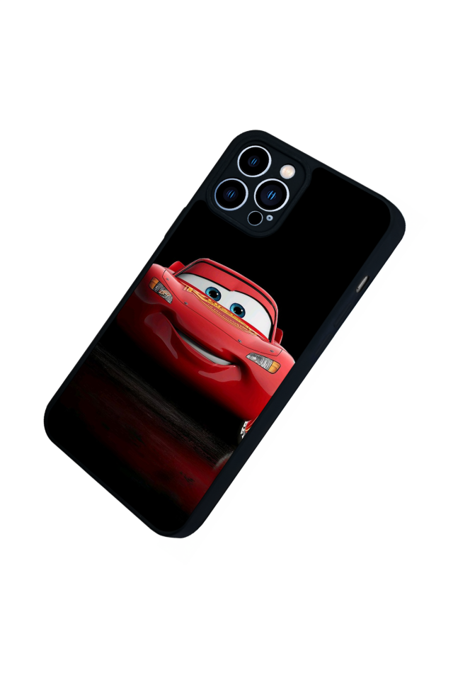 iPhone 13 Pro Max Uyumlu Şimsek McQueen Tasarımlı Glossy Premium Kılıf