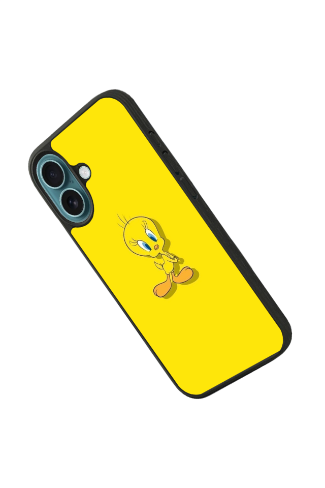 iPhone 16 Uyumlu Tweety Tasarımlı Glossy Premium Kılıf