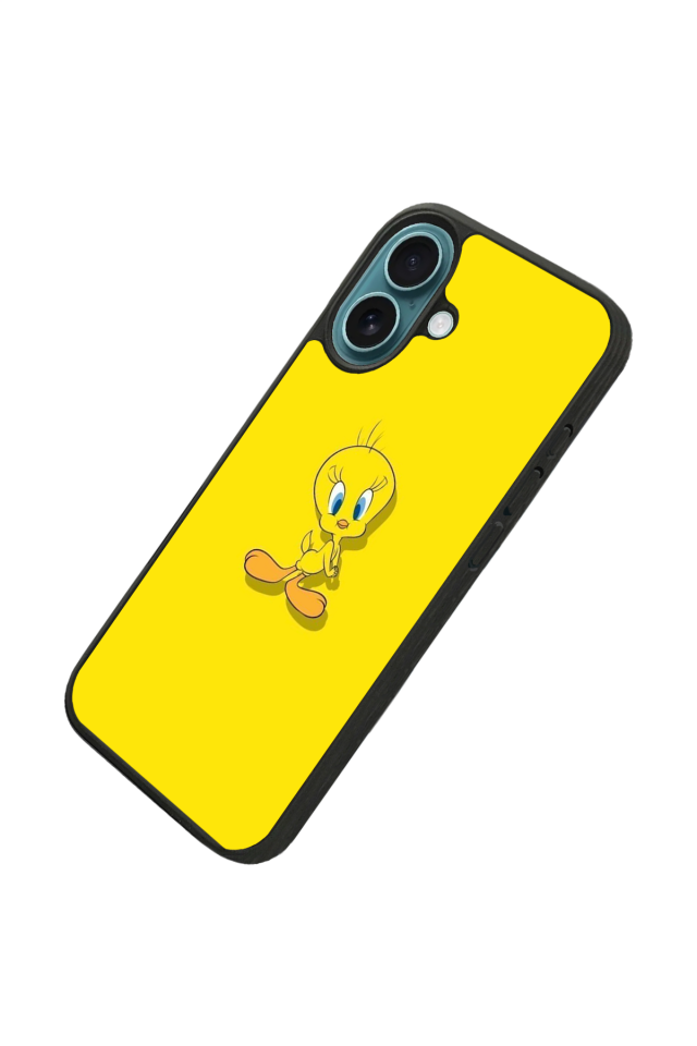 iPhone 16 Uyumlu Tweety Tasarımlı Glossy Premium Kılıf