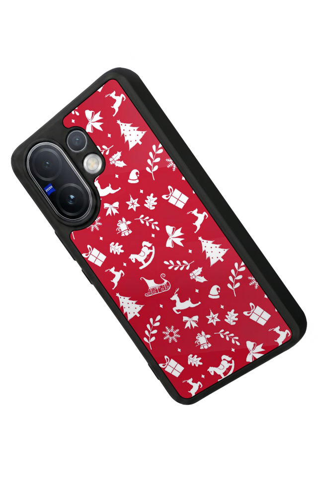 Vivo V60 Uyumlu Yilbasi Christmas Tasarımlı Glossy Premium Kılıf
