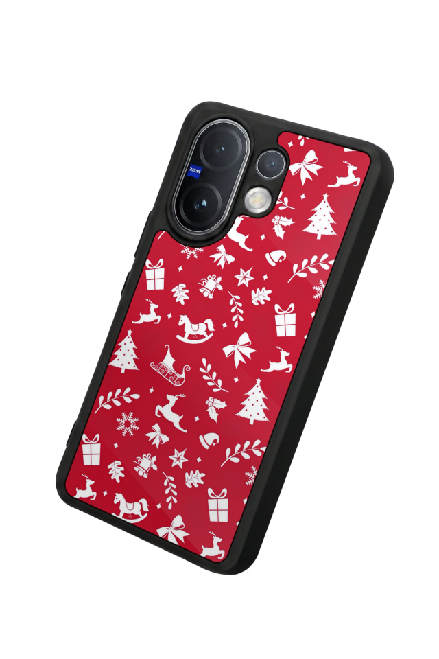 Vivo V60 Uyumlu Yilbasi Christmas Tasarımlı Glossy Premium Kılıf