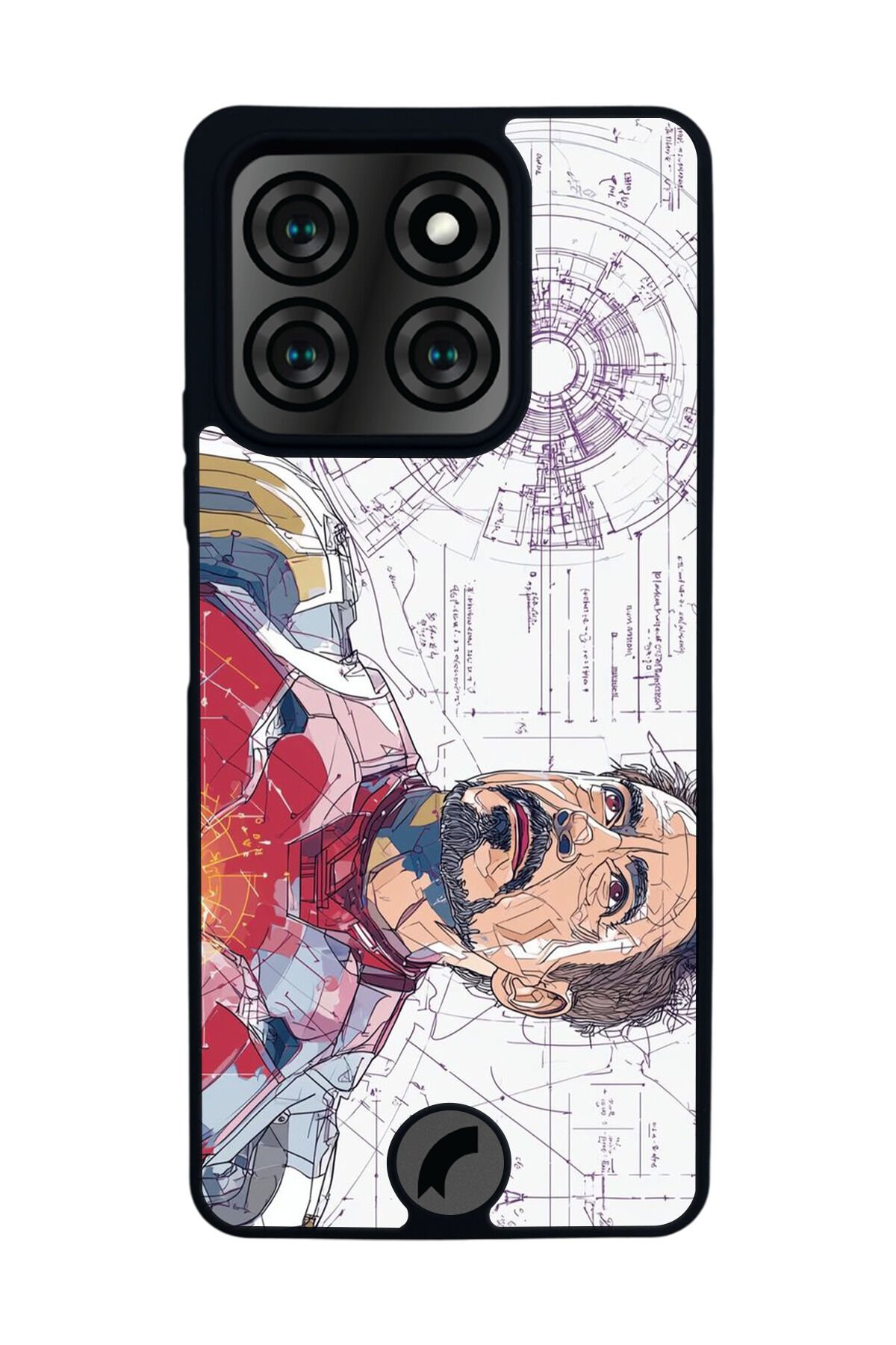 Reeder S71 Uyumlu Iron Man ( Demir Adam ) Tasarımlı Glossy Premium Kılıf