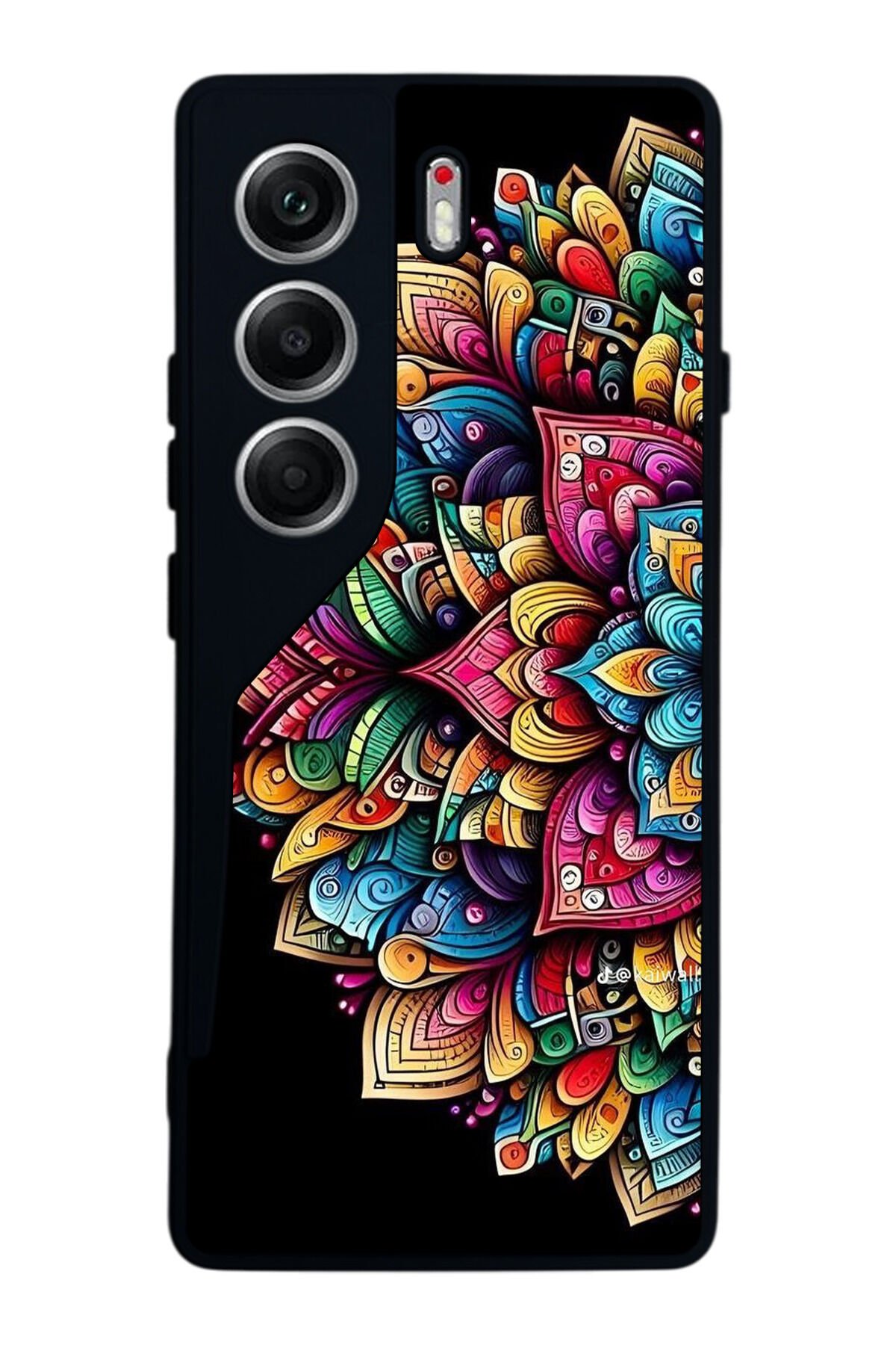 Tecno Camon 40 Uyumlu Mandala Tasarımlı Glossy Premium Kılıf
