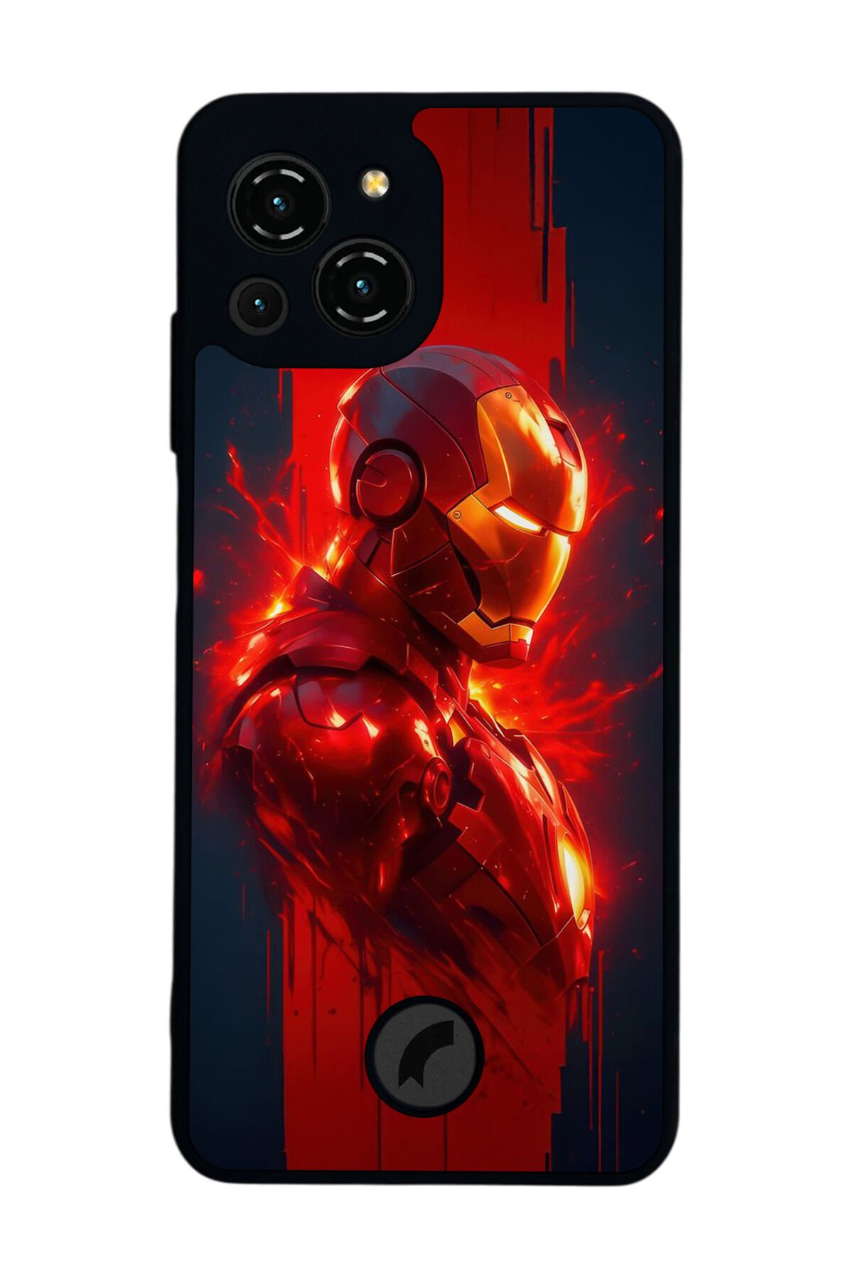 Reeder S23 Pro Max Uyumlu Iron Man ( Demir Adam ) Tasarımlı Glossy Premium Kılıf