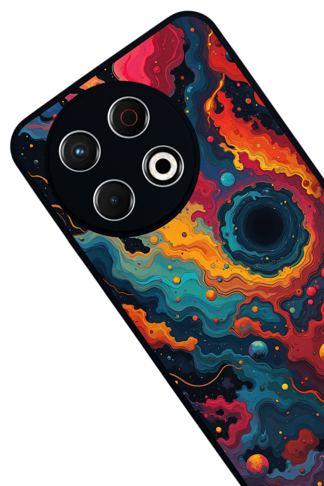 Tecno Spark 30 Pro Uyumlu Abstract Tasarımlı Glossy Premium Kılıf