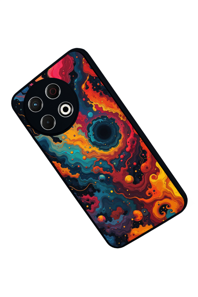 Tecno Spark 30 Pro Uyumlu Abstract Tasarımlı Glossy Premium Kılıf