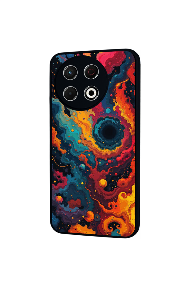 Tecno Spark 30 Pro Uyumlu Abstract Tasarımlı Glossy Premium Kılıf